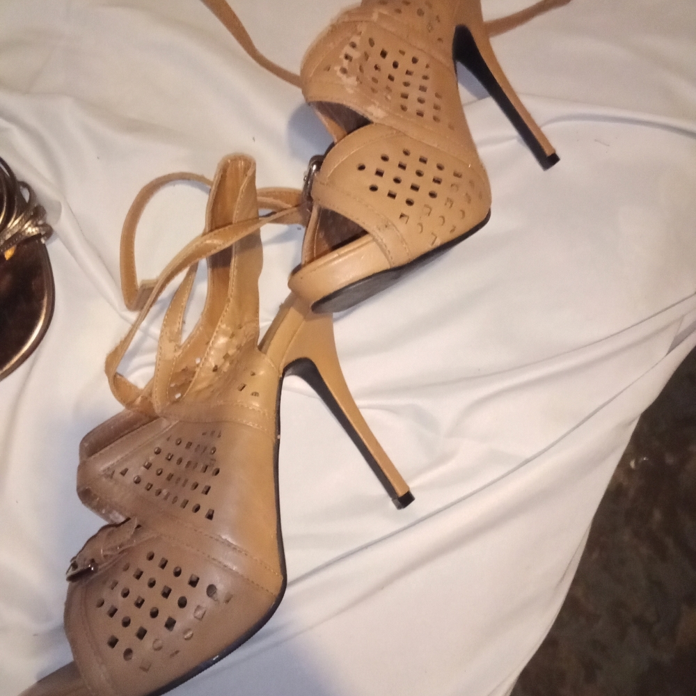 Leather heels